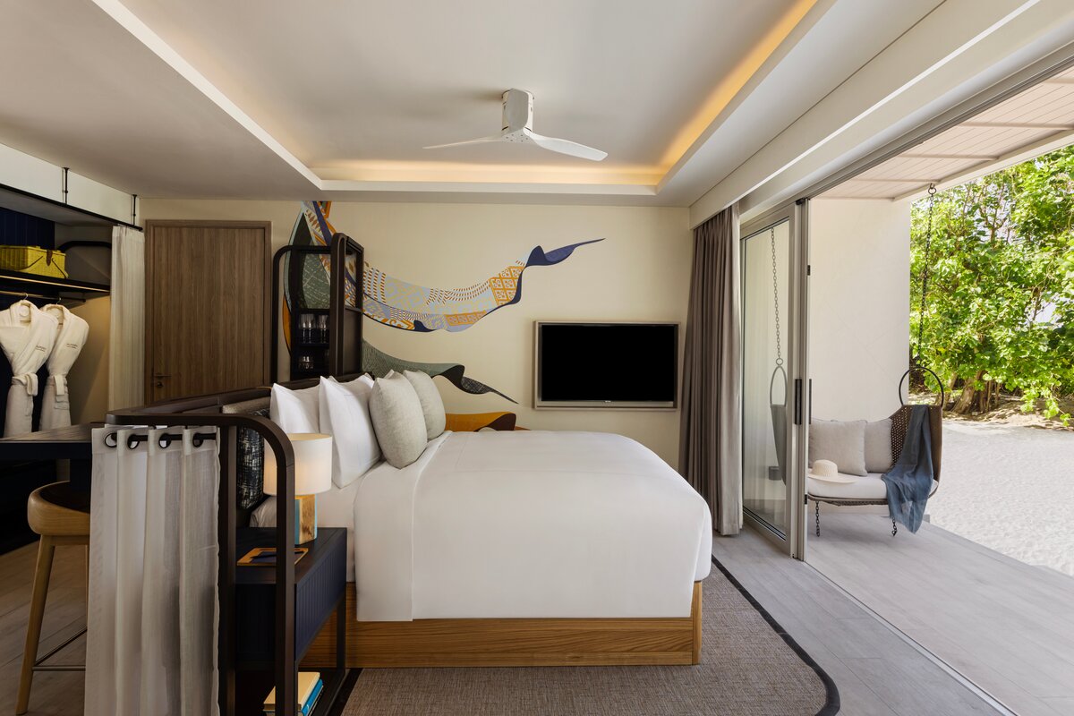 Avani+ Fares Maldives Resort, Four bedroom beach pavilion guest room