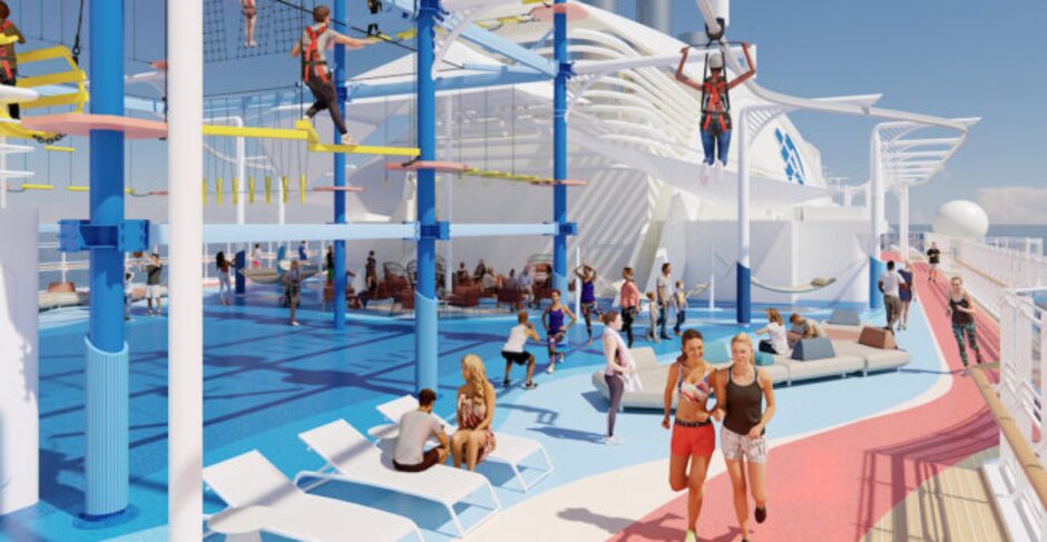 Sun Princess to feature first Rollglider aerial zip line on a ship