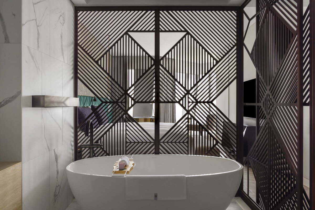 So/ Uptown Dubai, UAE, Atelier Suite bathroom